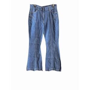 The Hippie Shake Highrise Stretch Denim Flare Jeans Size 14